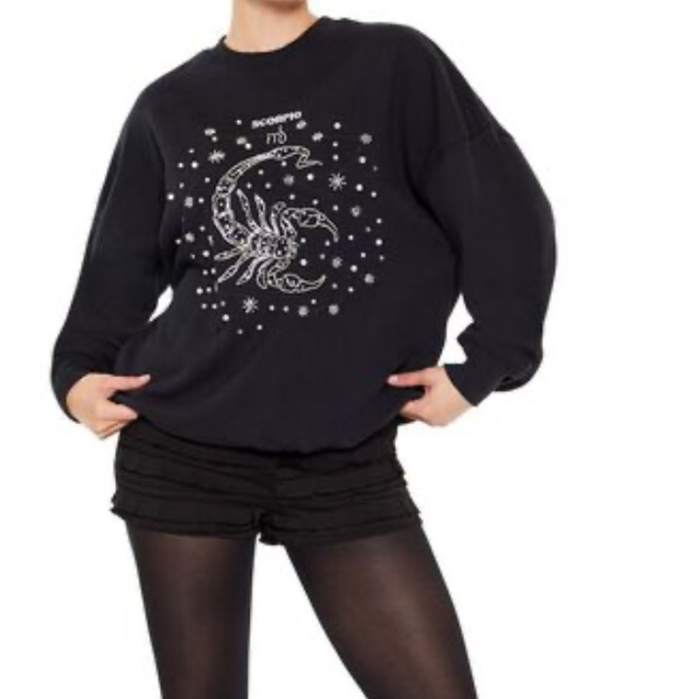 Forever 21 NWOT Beaded Scorpio Pullover